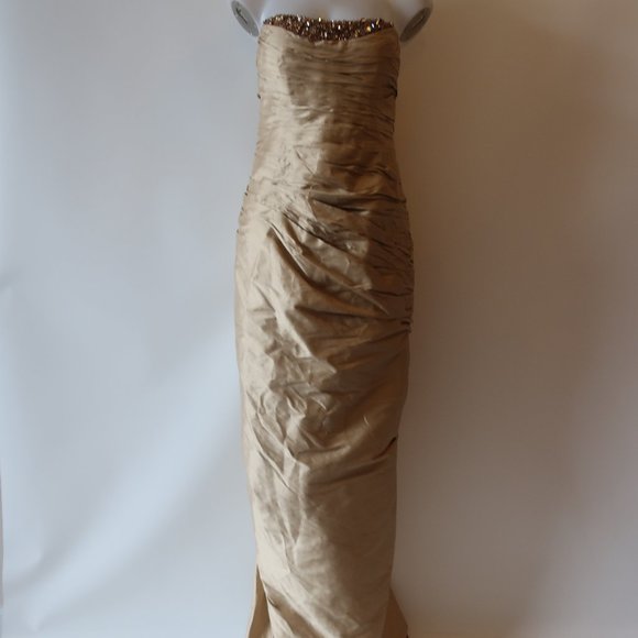 Pamela Dennis Couture Gold Shantung 